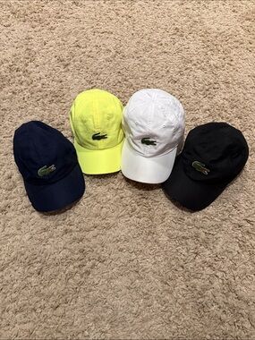 Lacoste Sport Set of 4 Men's Lightweight Sport Logo Hats